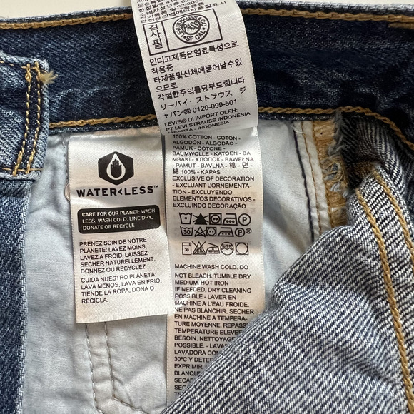 Levi's Premium Women 80s Mom Zip Fly High Rise Tapered Leg Jeans 24x30 Blue NWT - Picture 14 of 15